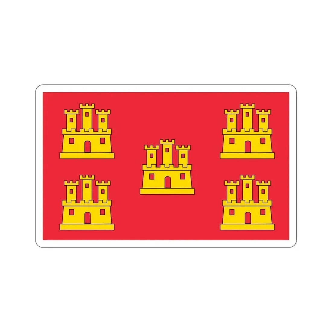 Flag of Poitou Charentes France STICKER Vinyl Die-Cut Decal 5 Inch - The Sticker Space