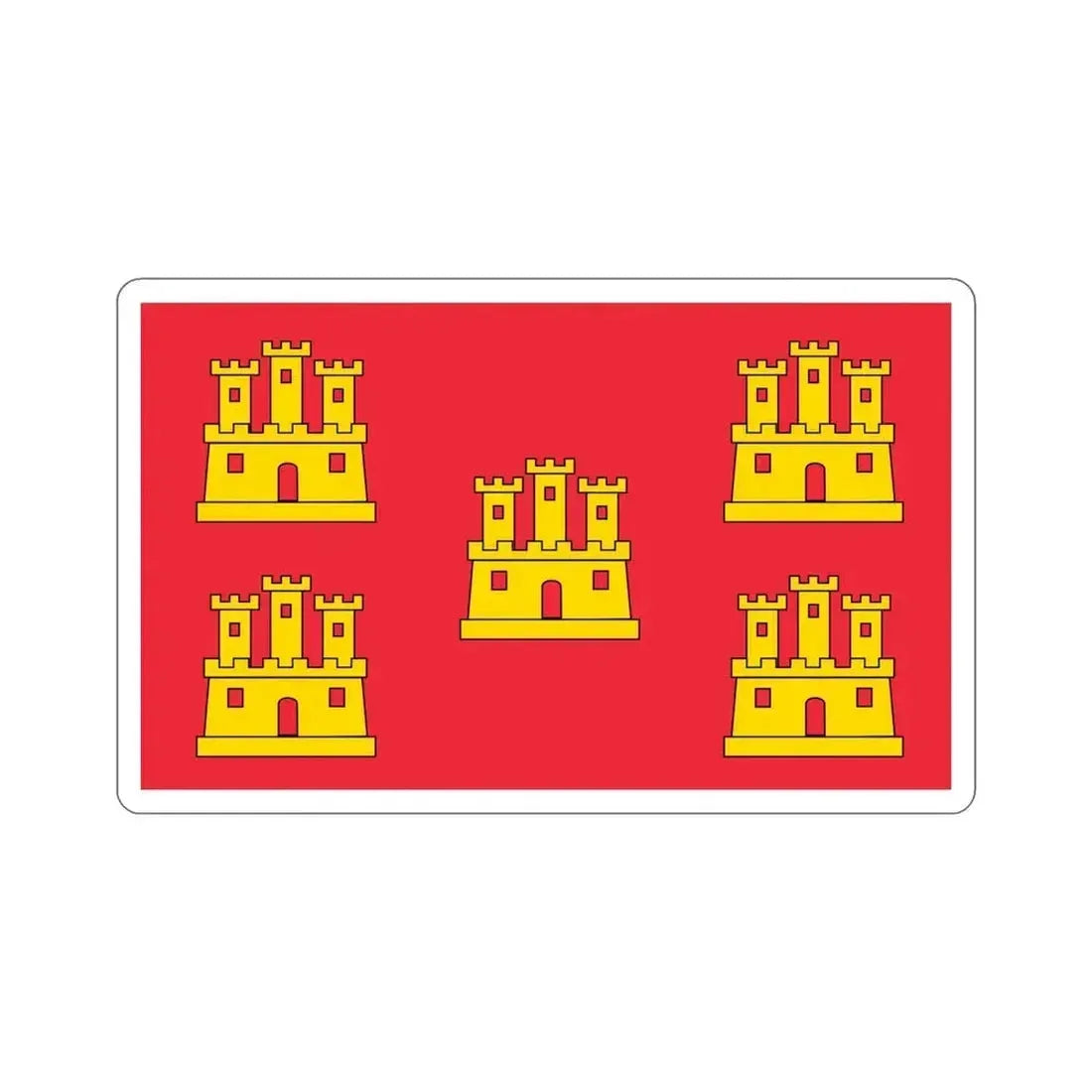 Flag of Poitou Charentes France STICKER Vinyl Die-Cut Decal 6 Inch - The Sticker Space