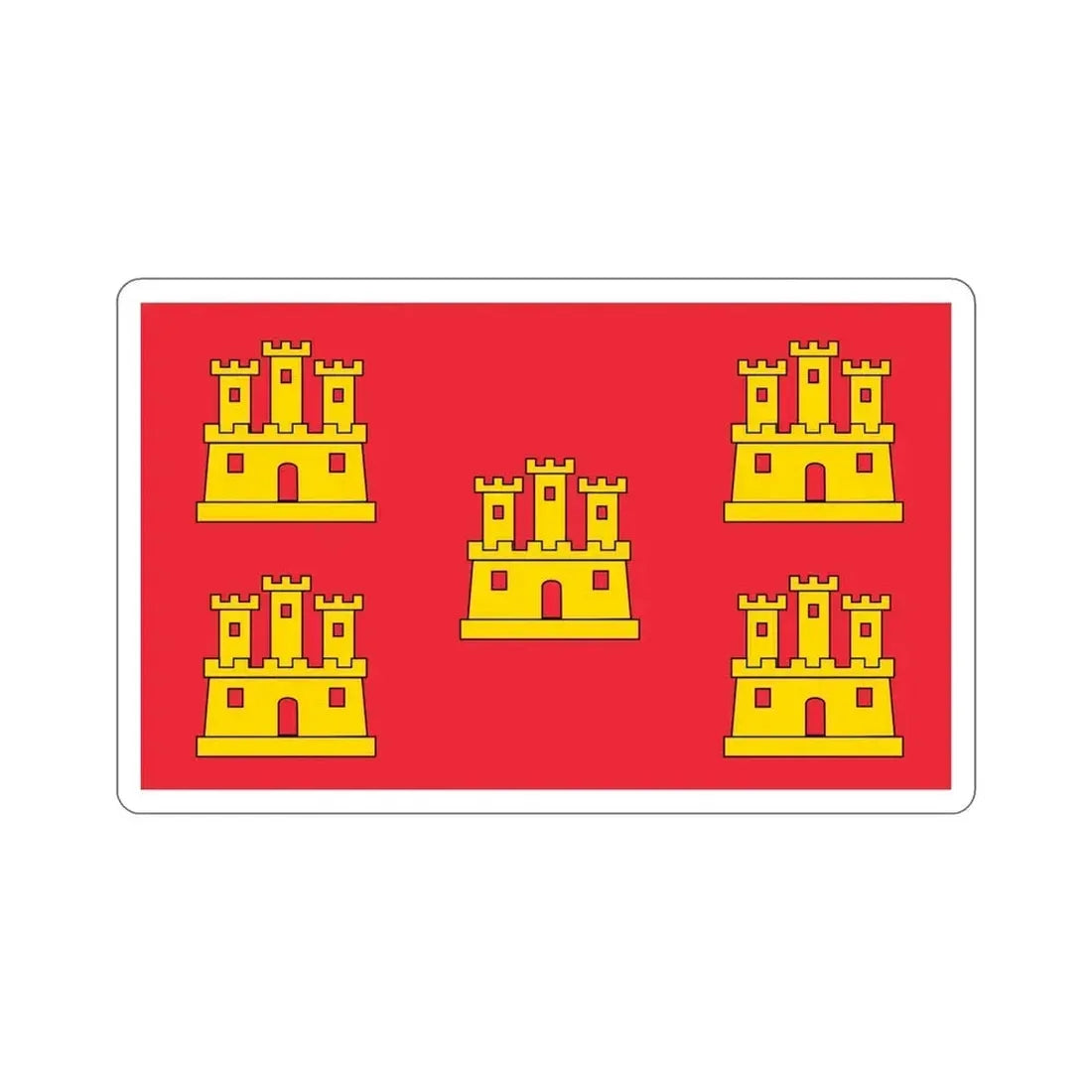 Flag of Poitou Charentes France STICKER Vinyl Die-Cut Decal 6 Inch - The Sticker Space