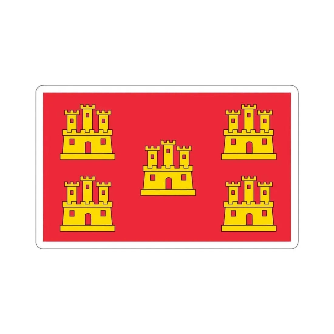 Flag of Poitou Charentes France STICKER Vinyl Die-Cut Decal - The Sticker Space