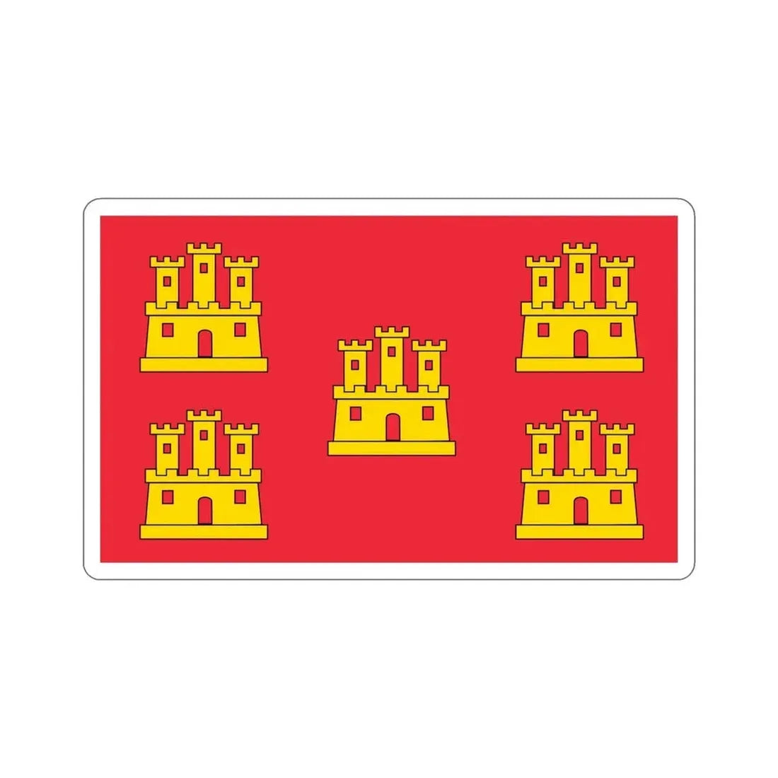 Flag of Poitou Charentes France STICKER Vinyl Die-Cut Decal - The Sticker Space