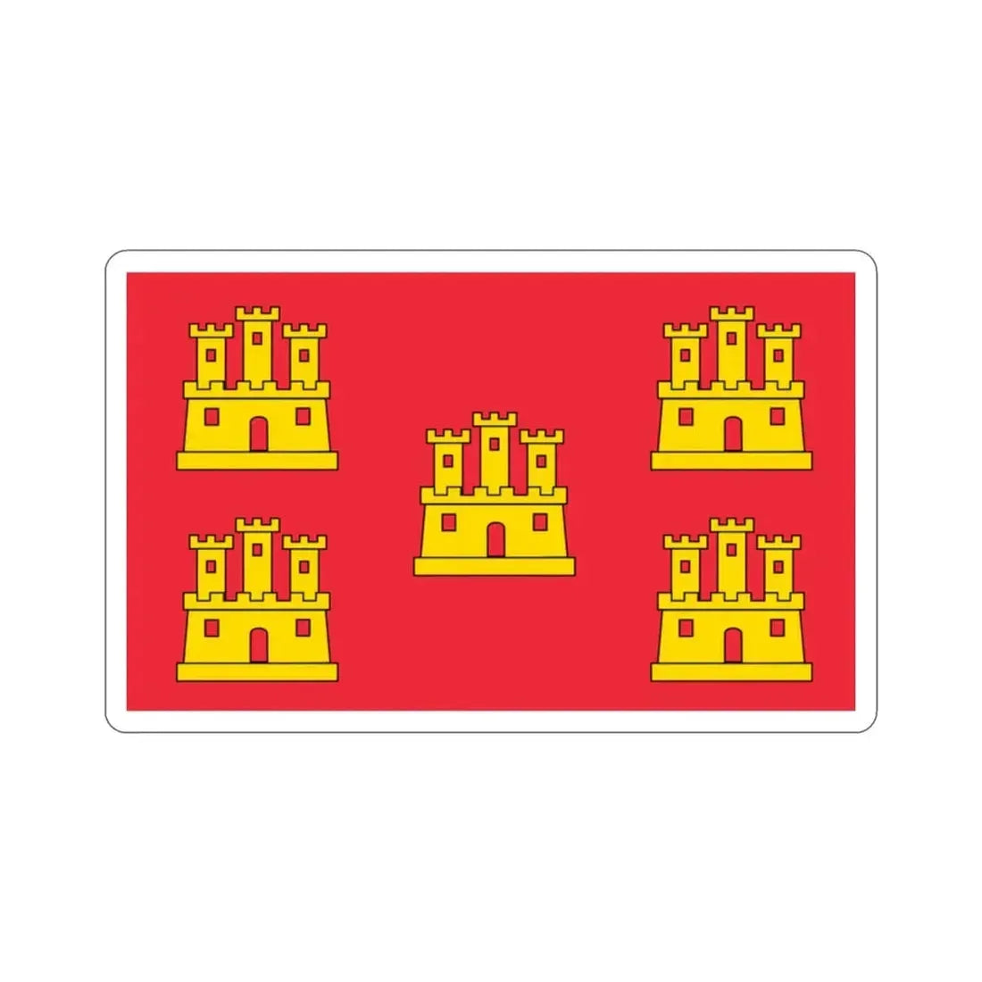 Flag of Poitou Charentes France STICKER Vinyl Die-Cut Decal - The Sticker Space