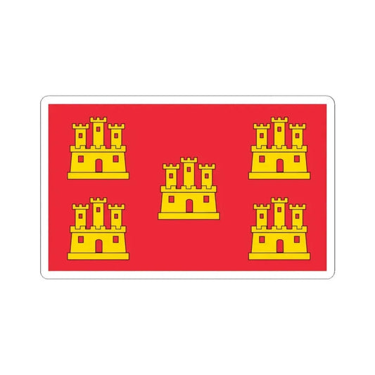 Flag of Poitou Charentes France - STICKER Vinyl Kiss-Cut Decal 6 Inch White - The Sticker Space