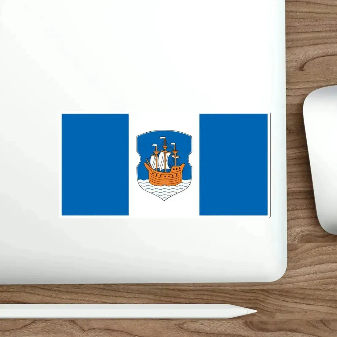Flag of Polack  Połacak  Polotsk Russia STICKER Vinyl Die-Cut Decal - The Sticker Space
