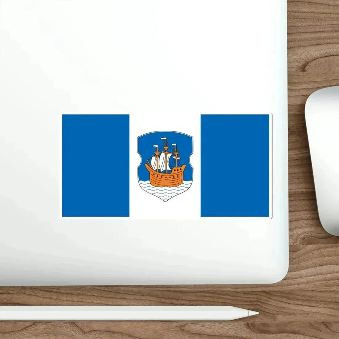 Flag of Polack  Połacak  Polotsk Russia STICKER Vinyl Die-Cut Decal - The Sticker Space