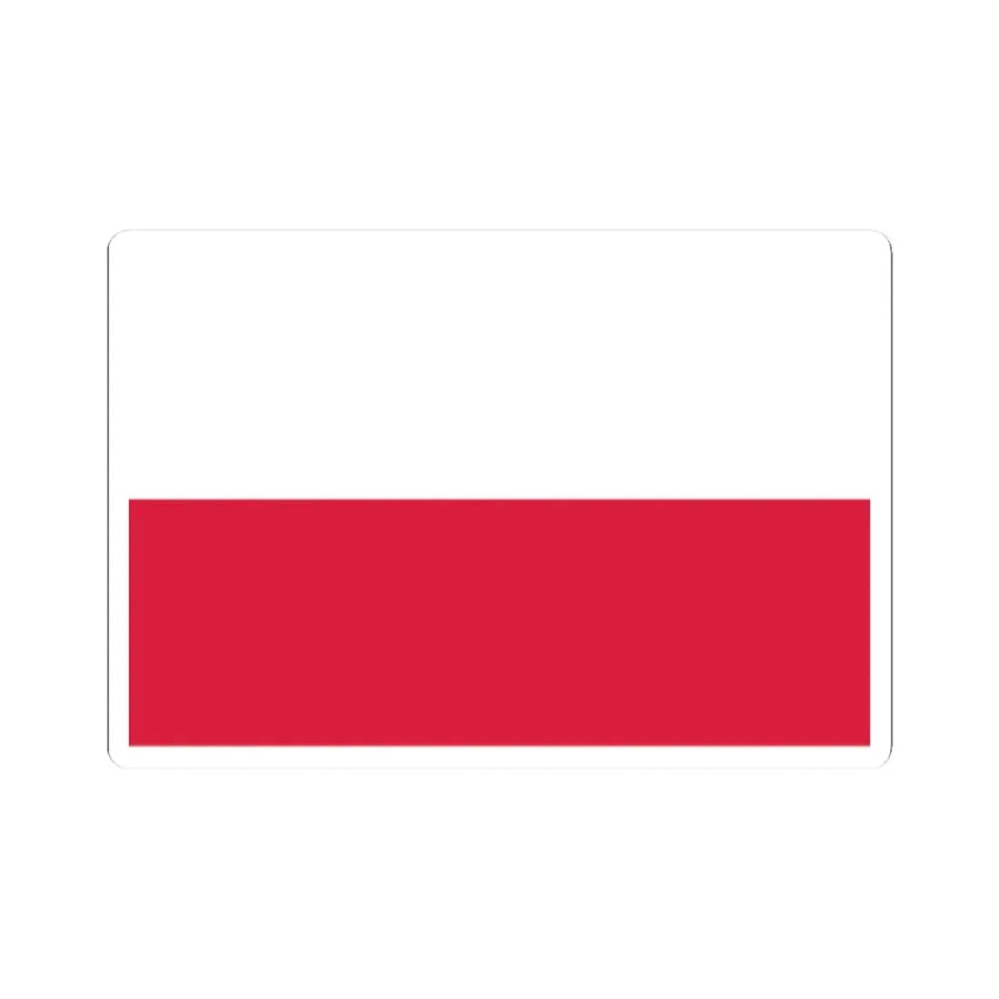 Flag of Poland 1919-1928 3-2 (Poland) STICKER Vinyl Kiss-Cut Decal 2 Inch White - The Sticker Space