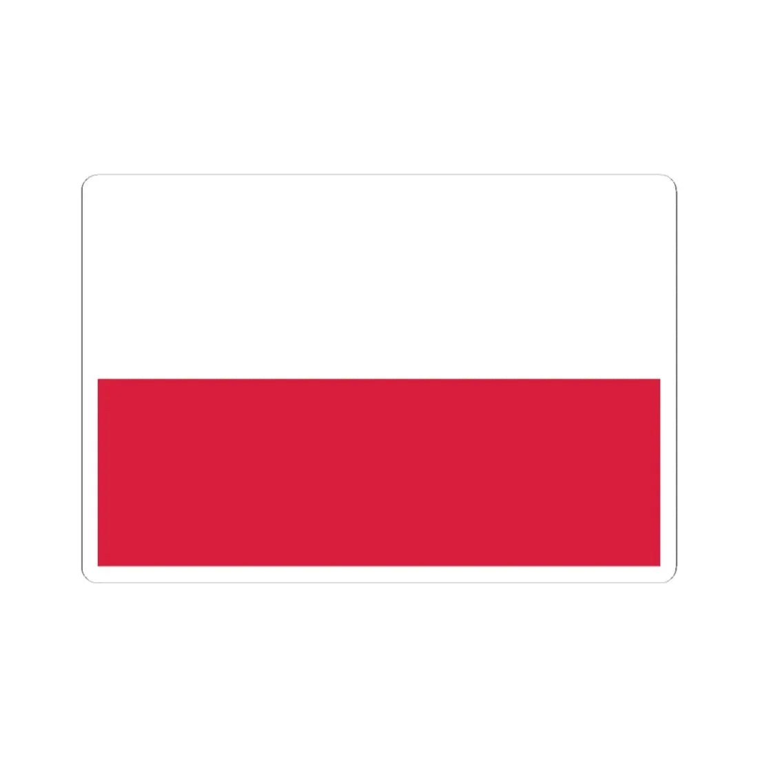 Flag of Poland 1919-1928 3-2 (Poland) STICKER Vinyl Kiss-Cut Decal 6 Inch White - The Sticker Space