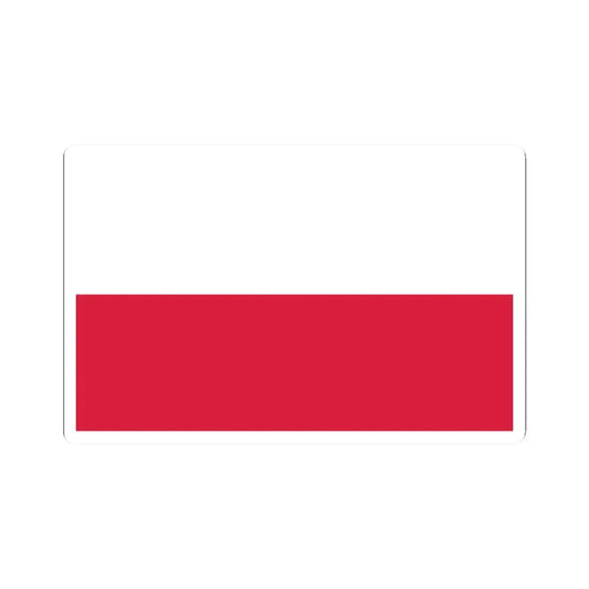 Flag of Poland 1919-1928 (Poland) STICKER Vinyl Kiss-Cut Decal 2 Inch White - The Sticker Space