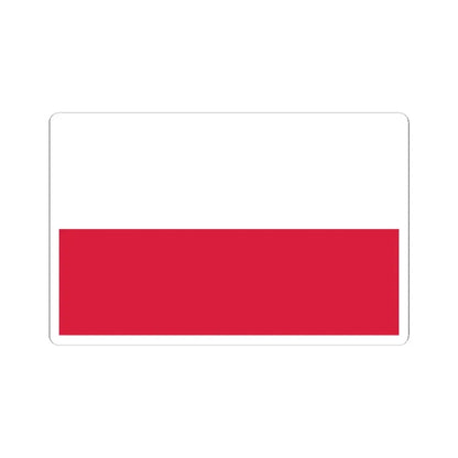 Flag of Poland 1919-1928 (Poland) STICKER Vinyl Kiss-Cut Decal 3 Inch White - The Sticker Space