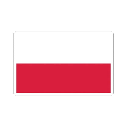 Flag of Poland 1919-1928 (Poland) STICKER Vinyl Kiss-Cut Decal 4 Inch White - The Sticker Space