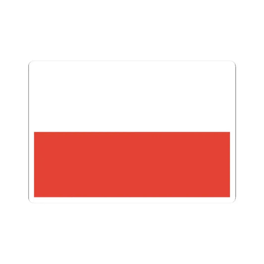 Flag of Poland 1928-1980 3-2 (Poland) STICKER Vinyl Kiss-Cut Decal 2 Inch White - The Sticker Space