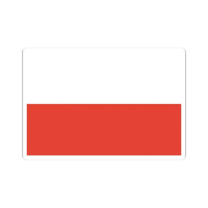 Flag of Poland 1928-1980 3-2 (Poland) STICKER Vinyl Kiss-Cut Decal 3 Inch White - The Sticker Space