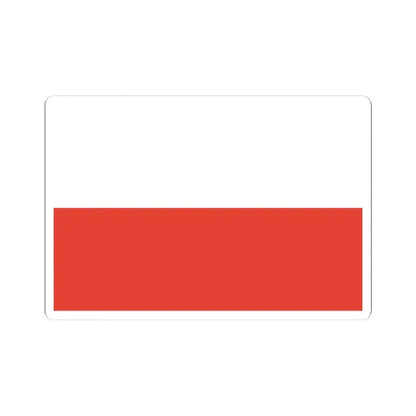 Flag of Poland 1928-1980 3-2 (Poland) STICKER Vinyl Kiss-Cut Decal 4 Inch White - The Sticker Space