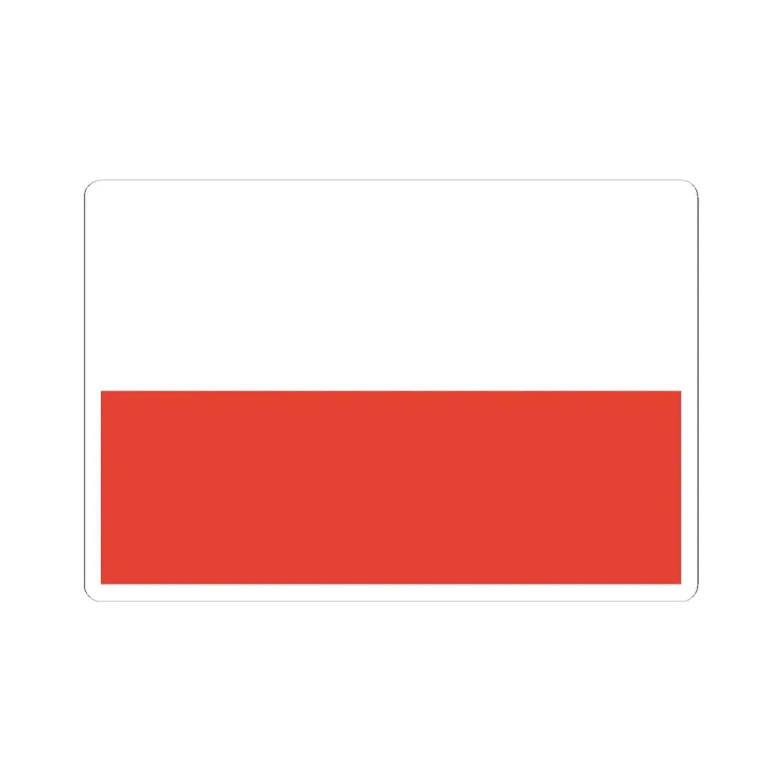 Flag of Poland 1928-1980 3-2 (Poland) STICKER Vinyl Kiss-Cut Decal 6 Inch White - The Sticker Space