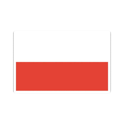 Flag of Poland 1928-1980 (Poland) STICKER Vinyl Kiss-Cut Decal 2 Inch White - The Sticker Space