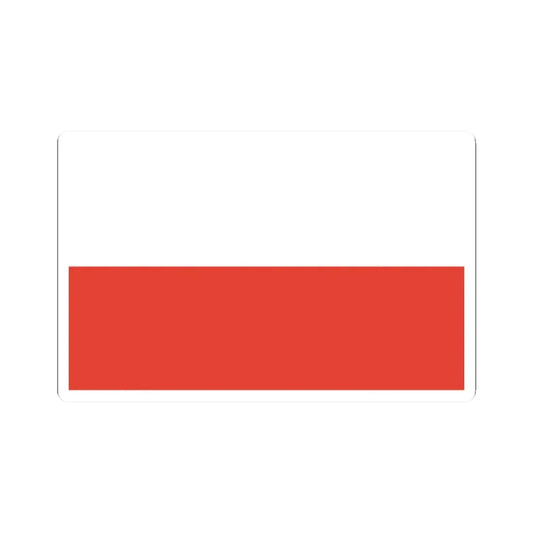 Flag of Poland 1928-1980 (Poland) STICKER Vinyl Kiss-Cut Decal 2 Inch White - The Sticker Space