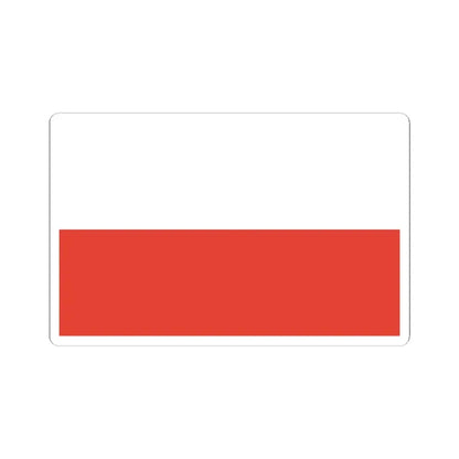 Flag of Poland 1928-1980 (Poland) STICKER Vinyl Kiss-Cut Decal 3 Inch White - The Sticker Space