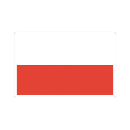 Flag of Poland 1928-1980 (Poland) STICKER Vinyl Kiss-Cut Decal 4 Inch White - The Sticker Space