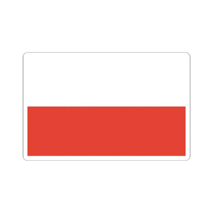 Flag of Poland 1928-1980 (Poland) STICKER Vinyl Kiss-Cut Decal 6 Inch White - The Sticker Space