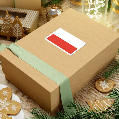 Flag of Poland 1928-1980 (Poland) STICKER Vinyl Kiss-Cut Decal - The Sticker Space