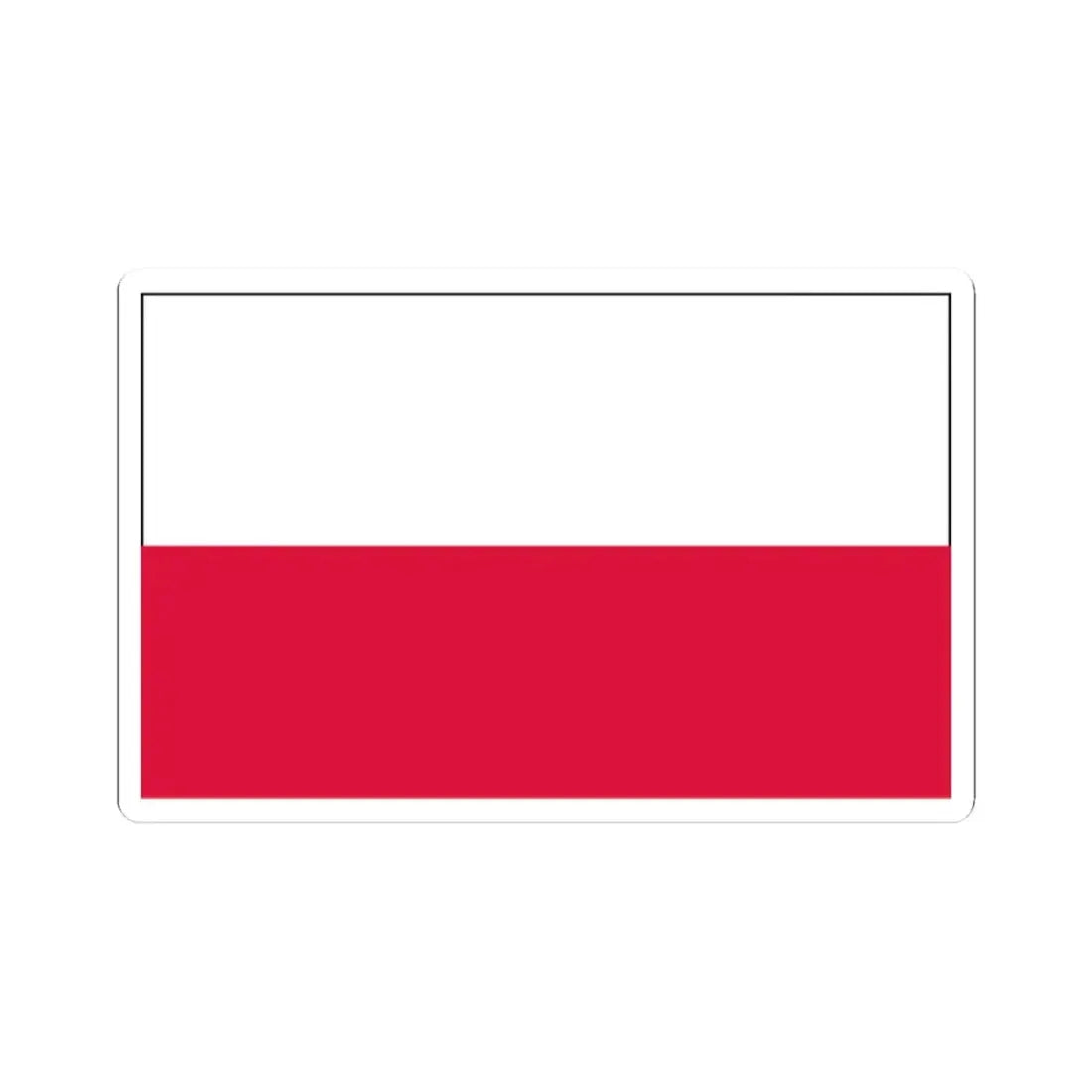 Flag of Poland 2 (Poland) STICKER Vinyl Kiss-Cut Decal 2 Inch White - The Sticker Space
