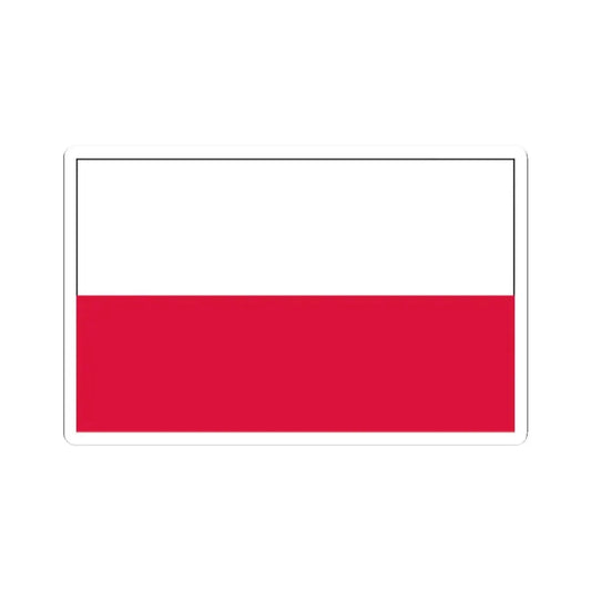 Flag of Poland 2 (Poland) STICKER Vinyl Kiss-Cut Decal 2 Inch White - The Sticker Space