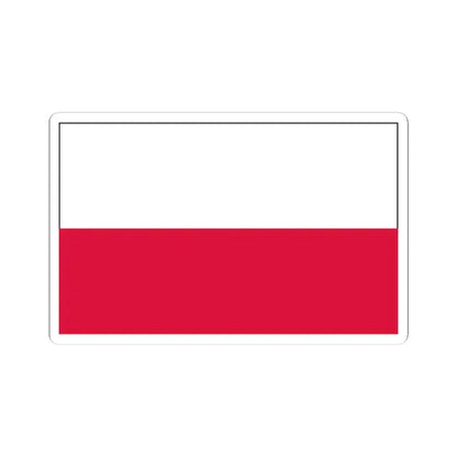 Flag of Poland 2 (Poland) STICKER Vinyl Kiss-Cut Decal 3 Inch White - The Sticker Space