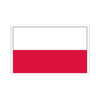 Flag of Poland 2 (Poland) STICKER Vinyl Kiss-Cut Decal 4 Inch White - The Sticker Space