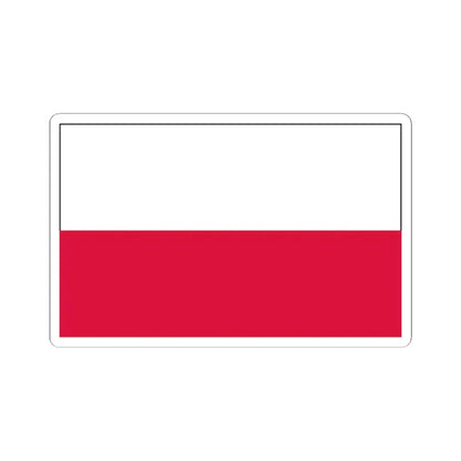 Flag of Poland 2 (Poland) STICKER Vinyl Kiss-Cut Decal 6 Inch White - The Sticker Space