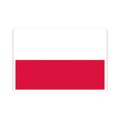 Flag of Poland 3-2 (Poland) STICKER Vinyl Kiss-Cut Decal 2 Inch White - The Sticker Space