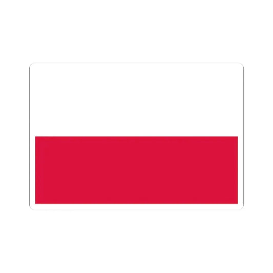 Flag of Poland 3-2 (Poland) STICKER Vinyl Kiss-Cut Decal 2 Inch White - The Sticker Space