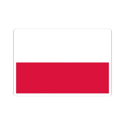 Flag of Poland 3-2 (Poland) STICKER Vinyl Kiss-Cut Decal 6 Inch White - The Sticker Space