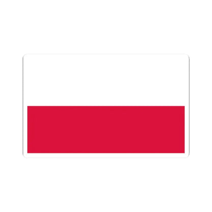 Flag of Poland 5-3 (Poland) STICKER Vinyl Kiss-Cut Decal 2 Inch White - The Sticker Space