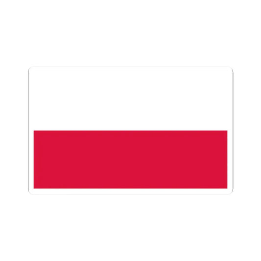 Flag of Poland 5-3 (Poland) STICKER Vinyl Kiss-Cut Decal 2 Inch White - The Sticker Space