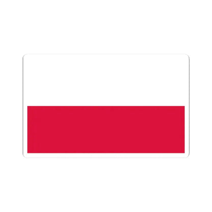 Flag of Poland 5-3 (Poland) STICKER Vinyl Kiss-Cut Decal 3 Inch White - The Sticker Space