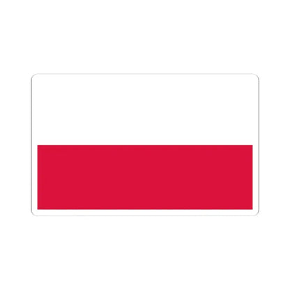 Flag of Poland 5-3 (Poland) STICKER Vinyl Kiss-Cut Decal 4 Inch White - The Sticker Space