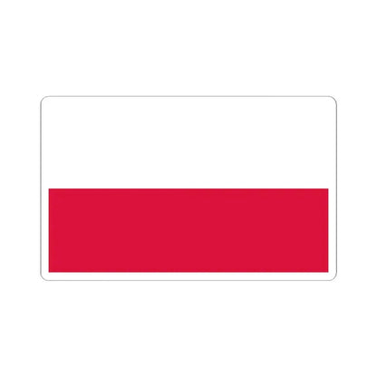Flag of Poland 5-3 (Poland) STICKER Vinyl Kiss-Cut Decal 6 Inch White - The Sticker Space