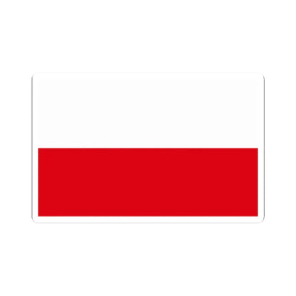 Flag of Poland alternative colors (Poland) STICKER Vinyl Kiss-Cut Decal 2 Inch White - The Sticker Space