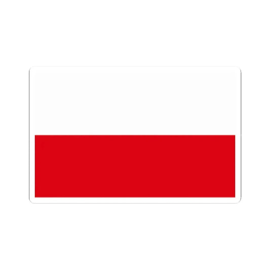 Flag of Poland alternative colors (Poland) STICKER Vinyl Kiss-Cut Decal 2 Inch White - The Sticker Space