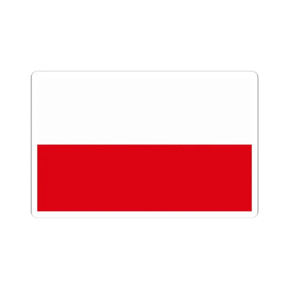 Flag of Poland alternative colors (Poland) STICKER Vinyl Kiss-Cut Decal 3 Inch White - The Sticker Space