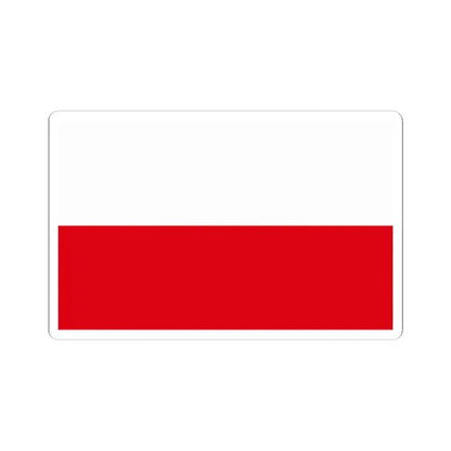 Flag of Poland alternative colors (Poland) STICKER Vinyl Kiss-Cut Decal 4 Inch White - The Sticker Space