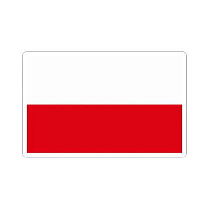 Flag of Poland alternative colors (Poland) STICKER Vinyl Kiss-Cut Decal 6 Inch White - The Sticker Space