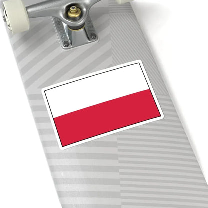 Flag of Poland bordered 2 (Poland) STICKER Vinyl Kiss-Cut Decal - The Sticker Space
