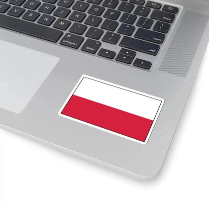 Flag of Poland bordered 2 (Poland) STICKER Vinyl Kiss-Cut Decal - The Sticker Space