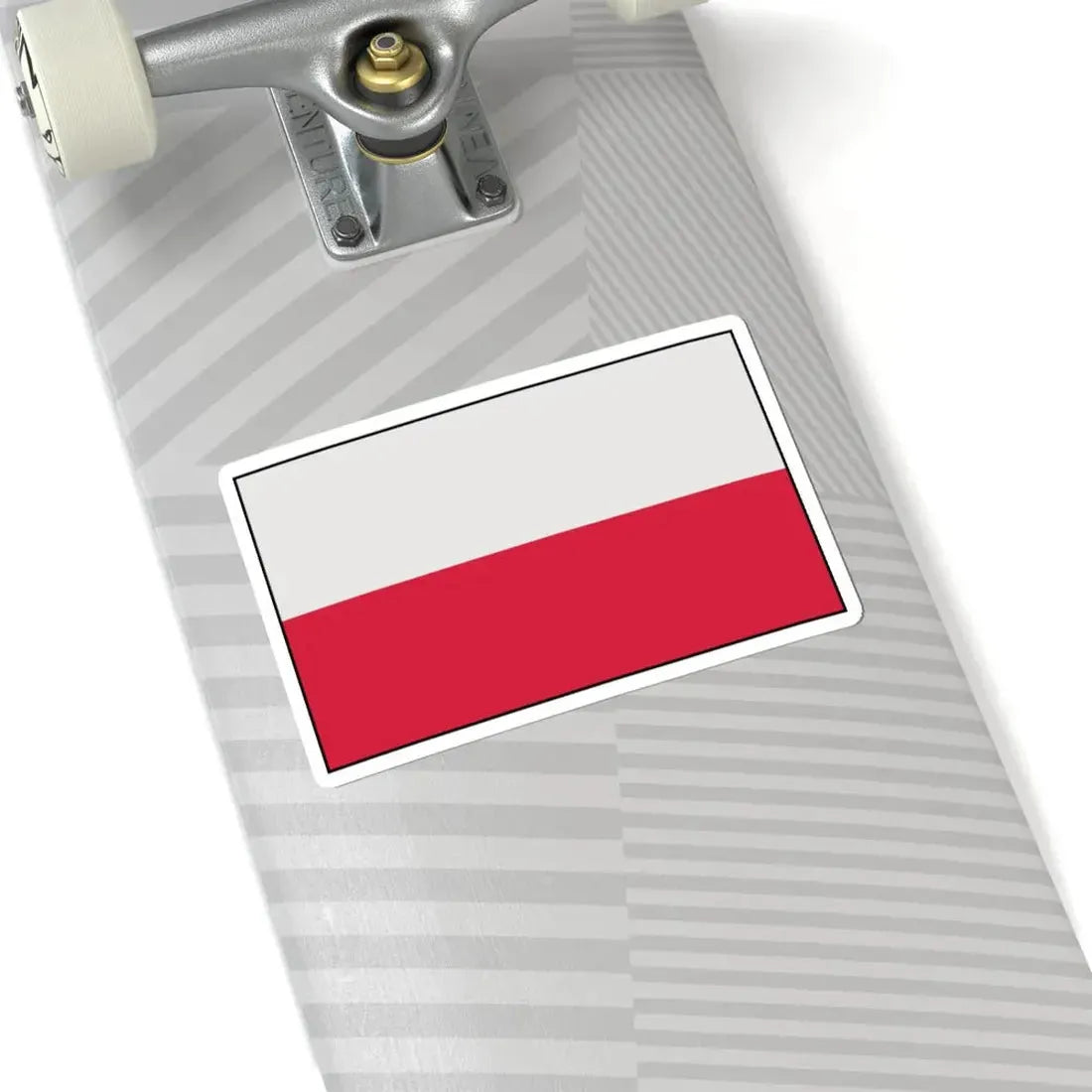 Flag of Poland bordered (Poland) STICKER Vinyl Kiss-Cut Decal - The Sticker Space