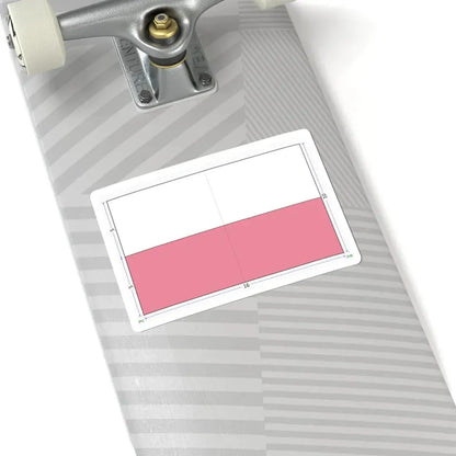 Flag of Poland construction sheet (Poland) STICKER Vinyl Kiss-Cut Decal - The Sticker Space