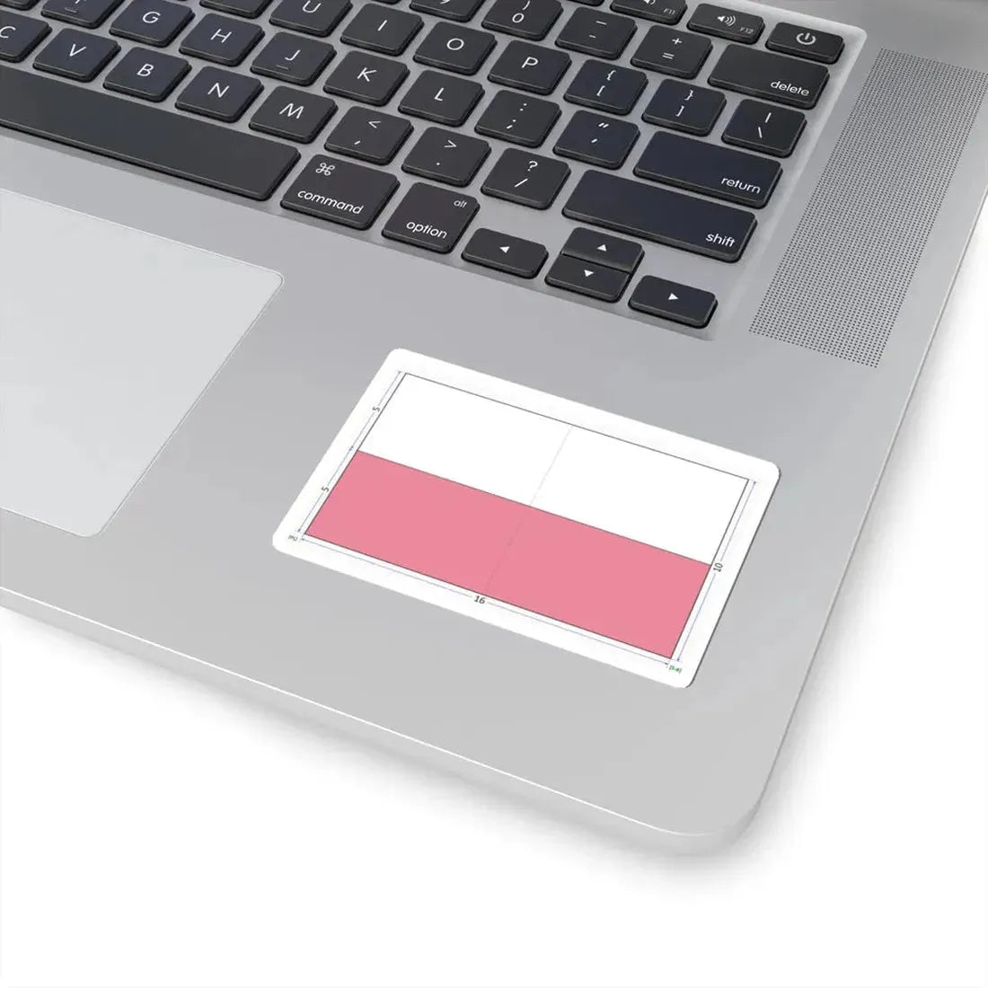 Flag of Poland construction sheet (Poland) STICKER Vinyl Kiss-Cut Decal - The Sticker Space