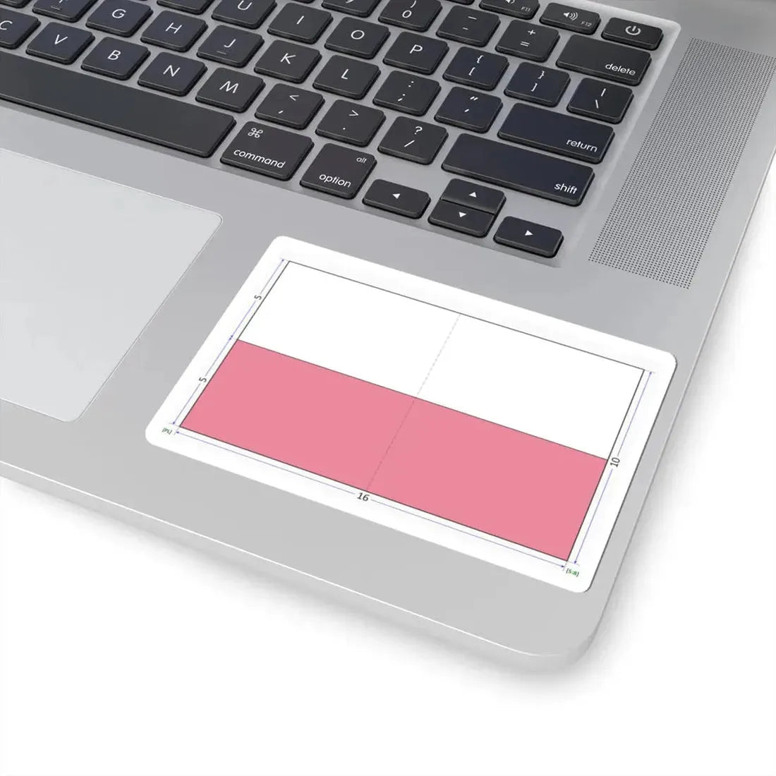 Flag of Poland construction sheet (Poland) STICKER Vinyl Kiss-Cut Decal - The Sticker Space