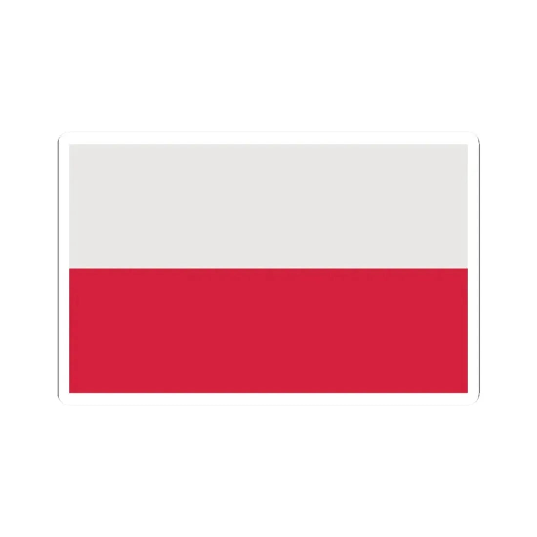 Flag of Poland corrected (Poland) STICKER Vinyl Kiss-Cut Decal 2 Inch White - The Sticker Space