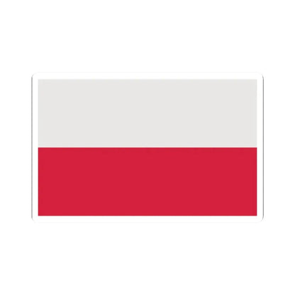 Flag of Poland corrected (Poland) STICKER Vinyl Kiss-Cut Decal 2 Inch White - The Sticker Space